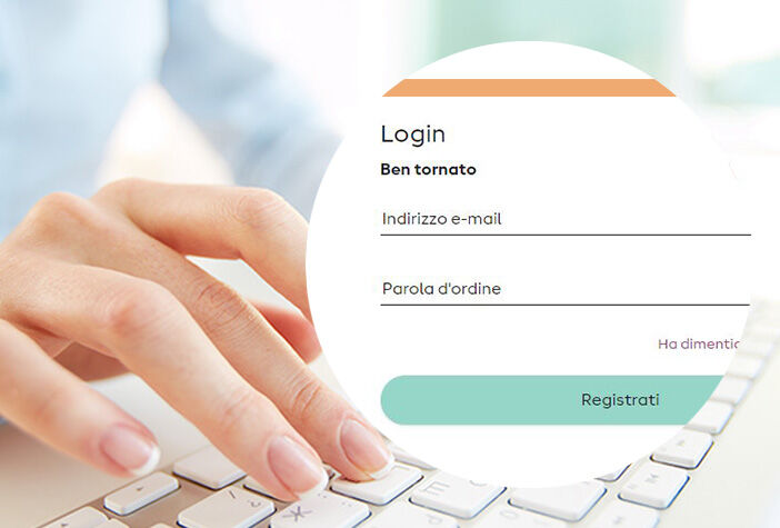 La password deve essere nuovamente inserita. 